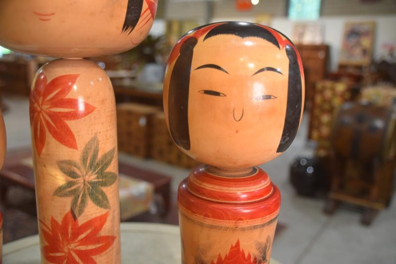 Set of 3 Kokeshi Japanese Dolls - Image 6