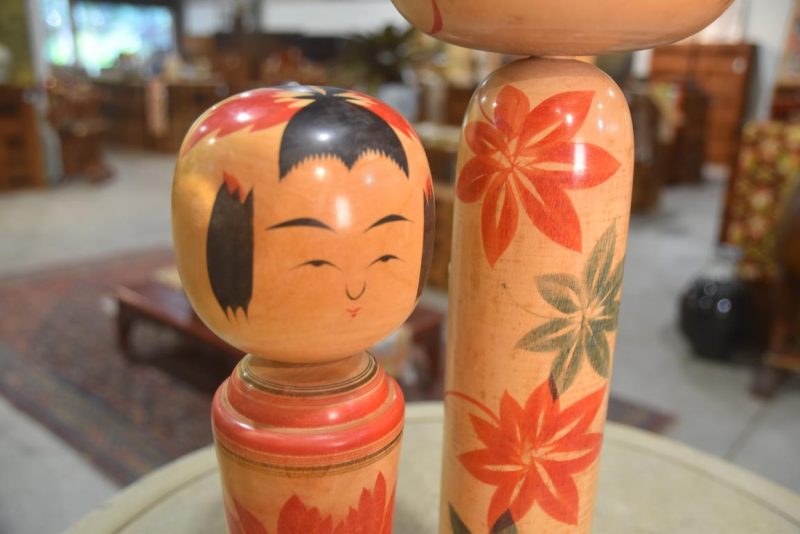 Set of 3 Kokeshi Japanese Dolls - Image 2