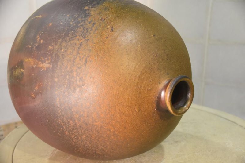 Bizen Pottery Vase Width:320mm - Image 7