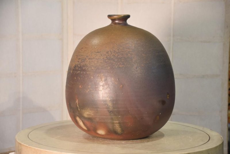 Bizen Pottery Vase Width:320mm - Image 4