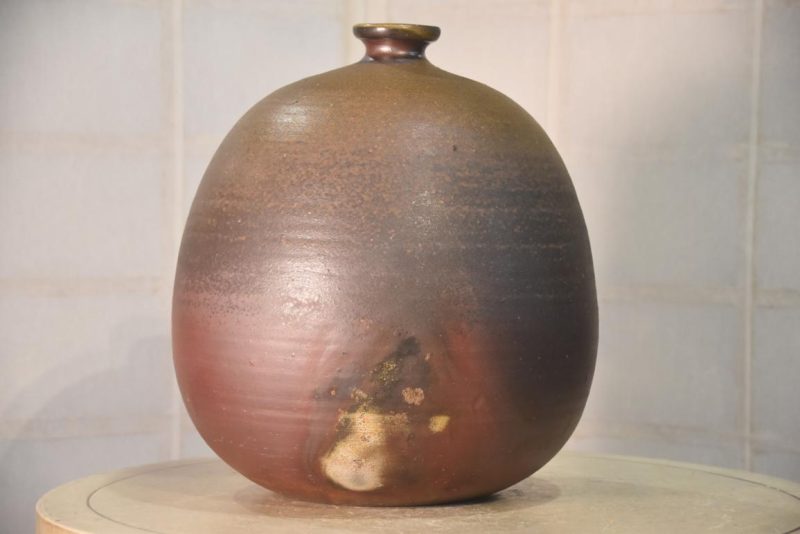 Bizen Pottery Vase Width:320mm - Image 3