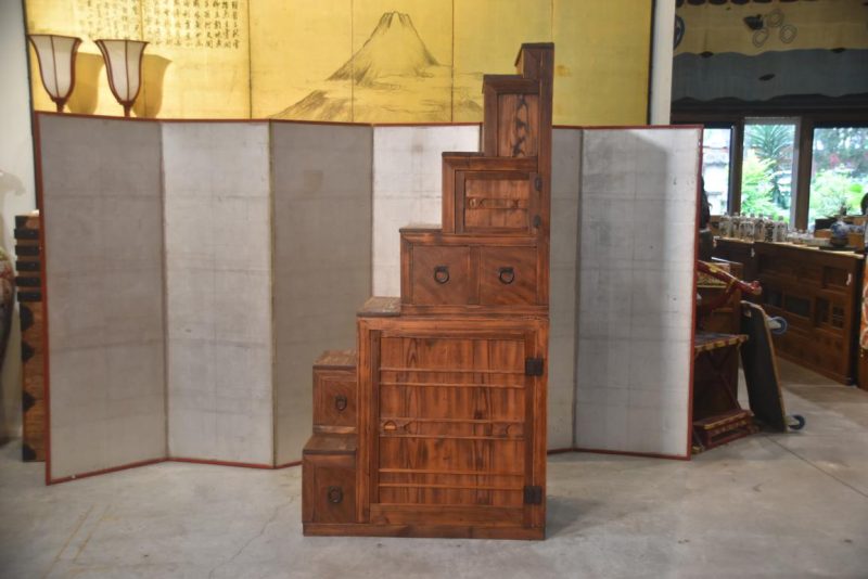 Kaidan Dansu Antique Step Chest Width:1000mm - Image 3