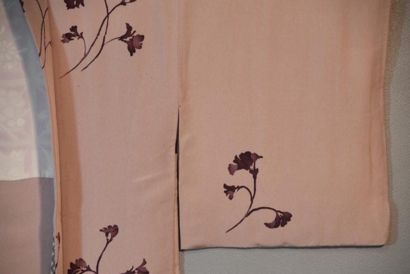 Peachy Pink Soft Silk Haori Jacket - Image 2