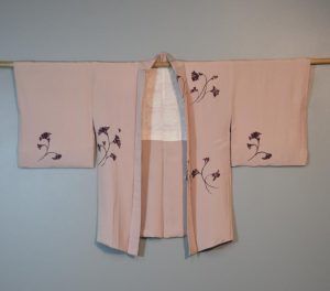 Peachy Pink Soft Silk Haori Jacket