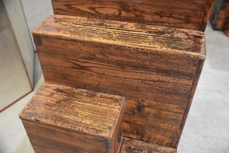 Kaidan Dansu Antique Step Chest Width:1000mm - Image 11