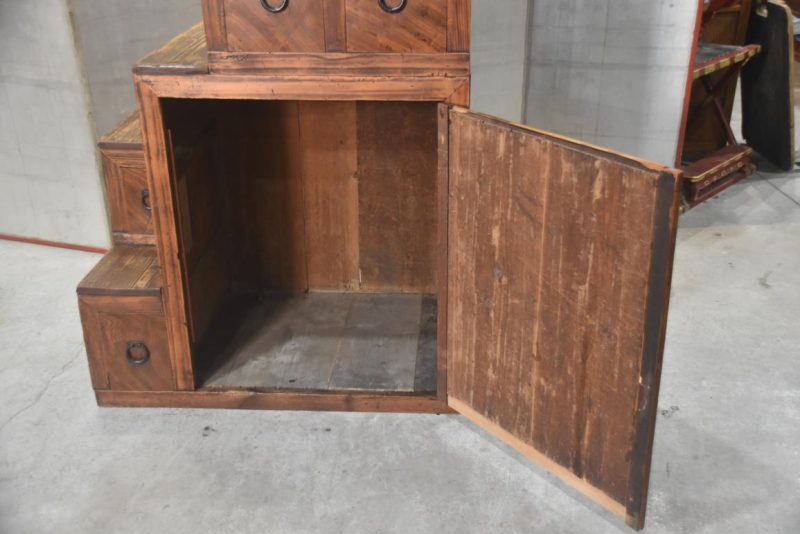 Kaidan Dansu Antique Step Chest Width:1000mm - Image 9