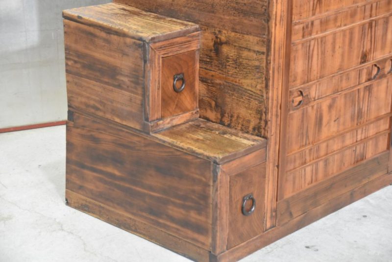 Kaidan Dansu Antique Step Chest Width:1000mm - Image 2