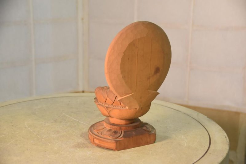 Wooden Sitting Buddha Height:250mm - Image 6