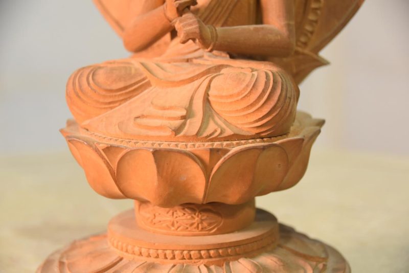 Wooden Sitting Buddha Height:250mm - Image 4