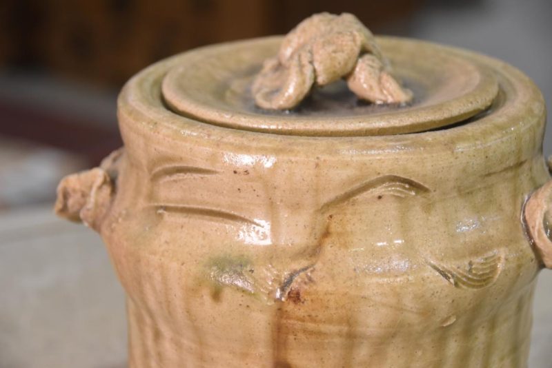Shigaraki Pottery Mizuzashi Width:210mm - Image 2