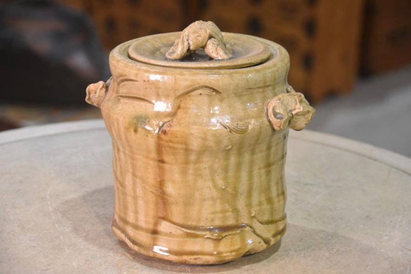 Shigaraki Pottery Mizuzashi Width:210mm - Image 3