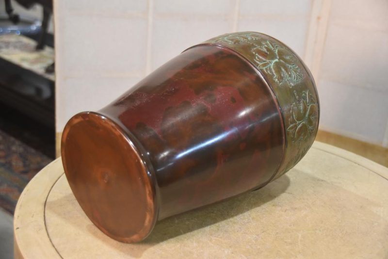 Japanese Bronze Koi Vase Height:200mm - Image 6