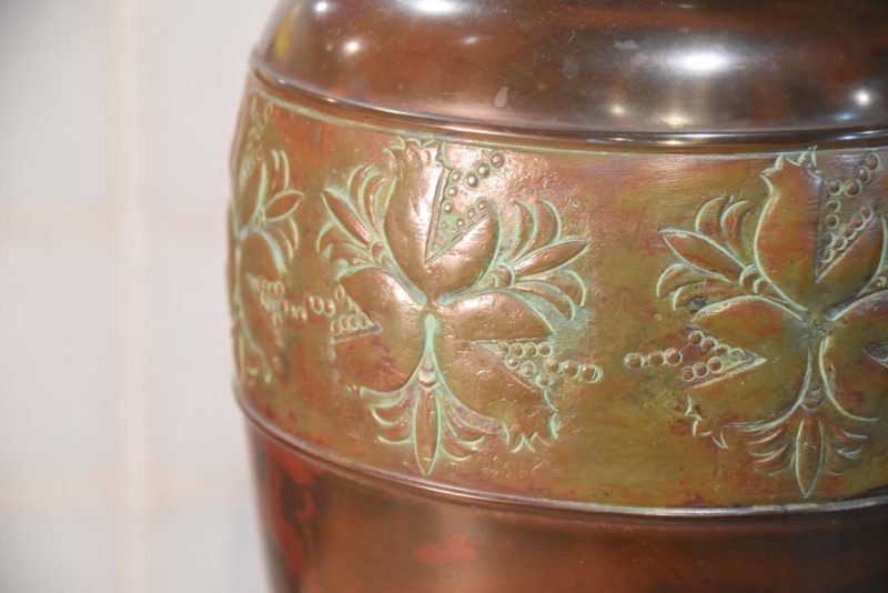 Japanese Bronze Koi Vase Height:200mm - Image 2