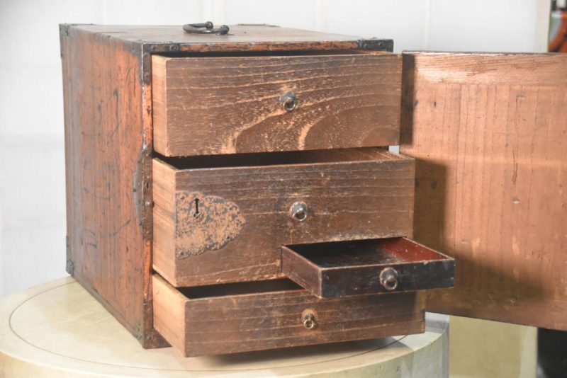 Japanese Meiji Period Funa Dansu Ship's Chest Width:320mm - Image 3