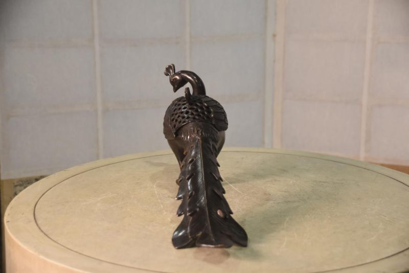 Japanese Bronze Phoenix Incense Burner Width:390mm - Image 5