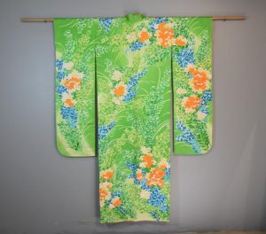 Japanese Silk Furisode Kimono