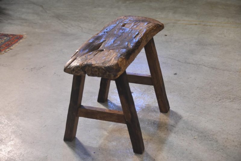 Rustic Wooden Bench Width:660mm - Image 4
