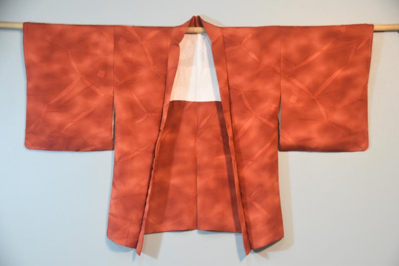 Silk Jacquard Vintage Haori Jacket - Image 4