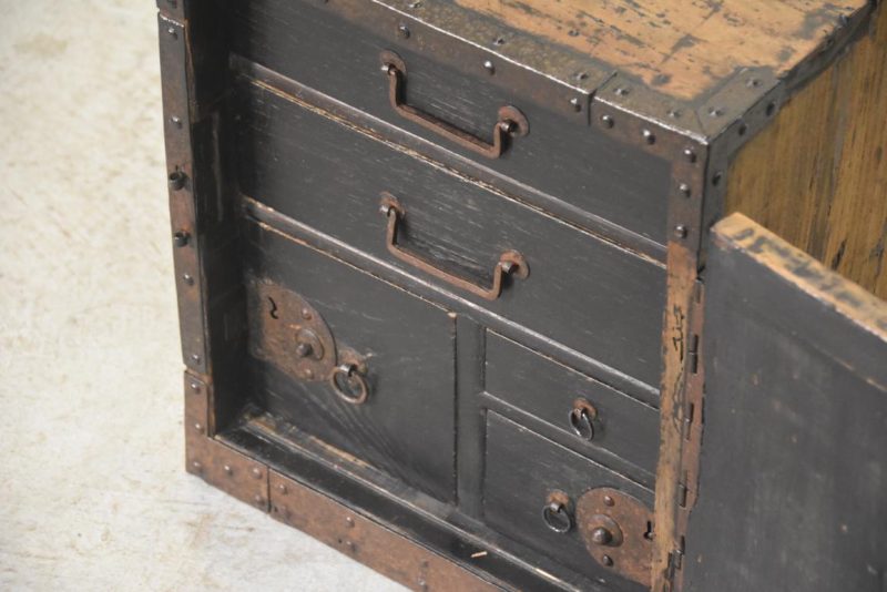 Japanese Edo Period Funa Dansu Ship's Chest Width:360mm - Image 10