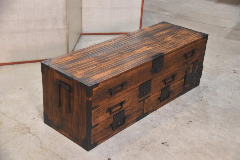 Japanese Antique Sword Chest Katana Dansu Width:1170mm - Image 13