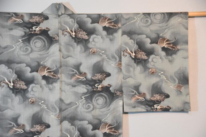 Dragons and Clouds Man's Kimono - Image 3