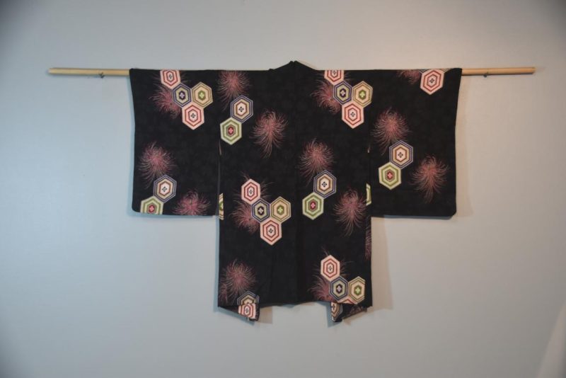 Bold Silk Jacquard Vintage Haori Jacket