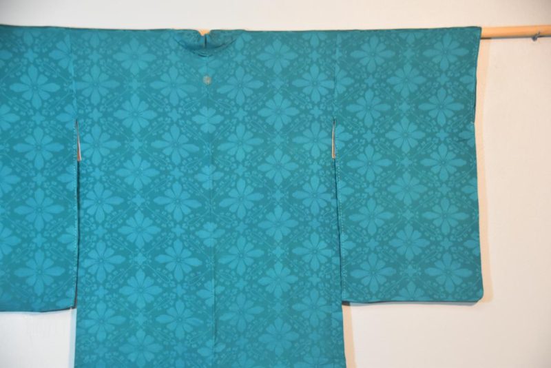 Silk Jacquard Vintage Haori Jacket - Image 3