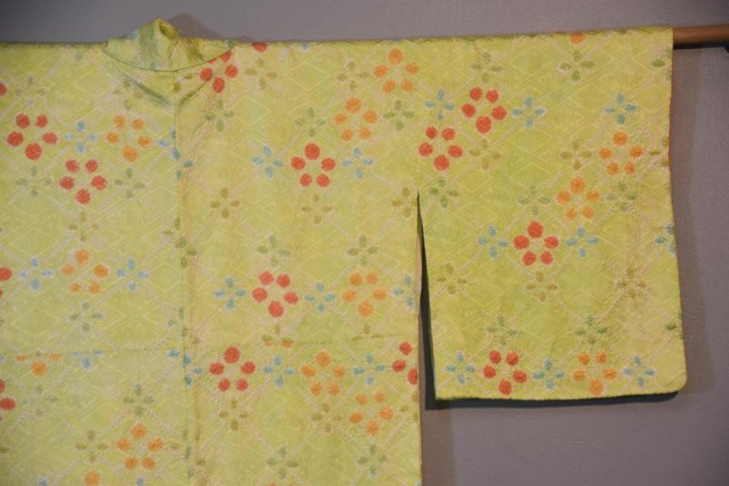 Japanese Silk Vintage Kimono Shibori Detail - Image 3