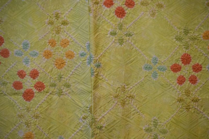 Japanese Silk Vintage Kimono Shibori Detail - Image 2