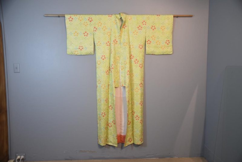 Japanese Silk Vintage Kimono Shibori Detail - Image 5