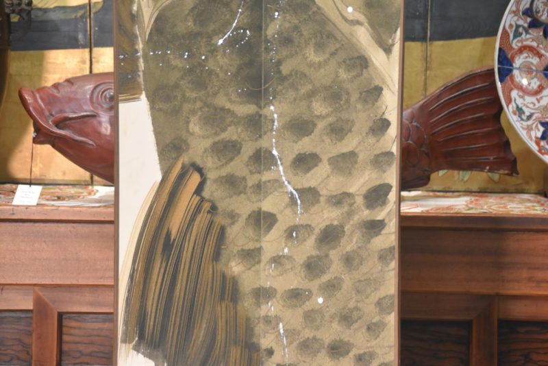 2 Panel Japanese Koi Screen Width:460mm - Image 3
