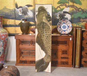 2 Panel Japanese Koi Screen Width:460mm
