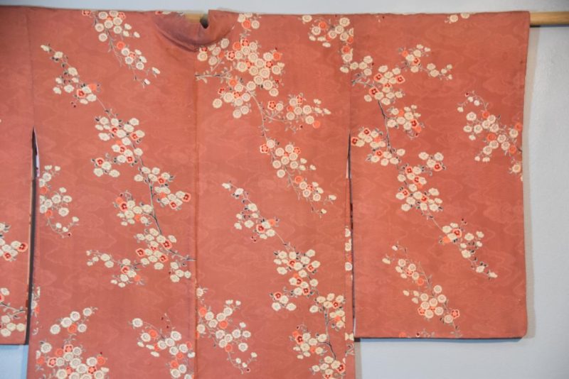 Cherry Blossom Vintage Silk Haori Jacket - Image 3