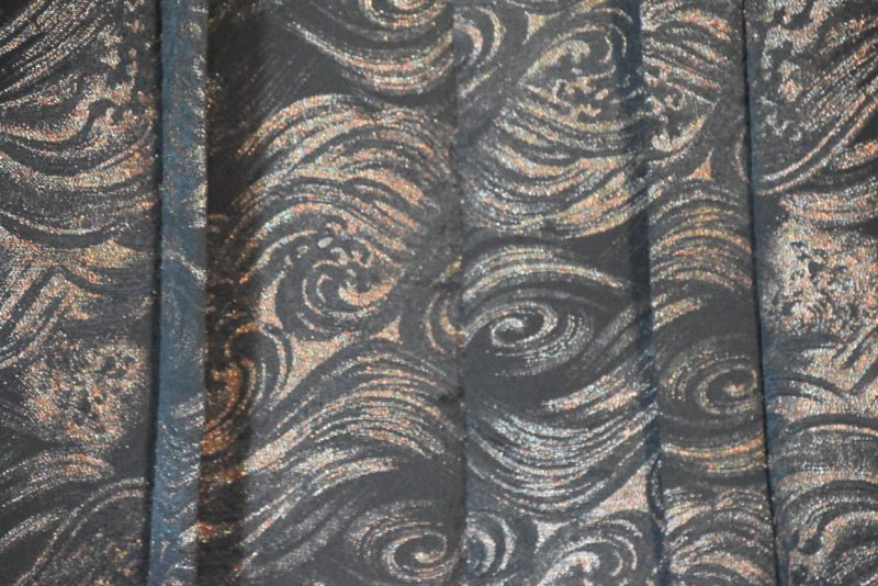 Metallic Thread Vintage Silk Haori Jacket - Image 7