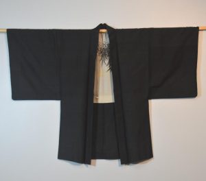Vintage Japanese Silk Mans Haori (Kimono Jacket)