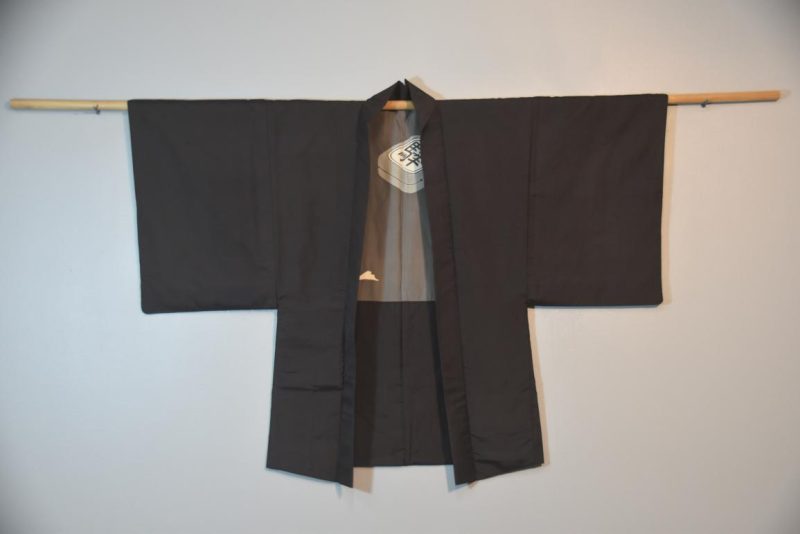 Vintage Japanese Silk Mans Haori (Kimono Jacket)
