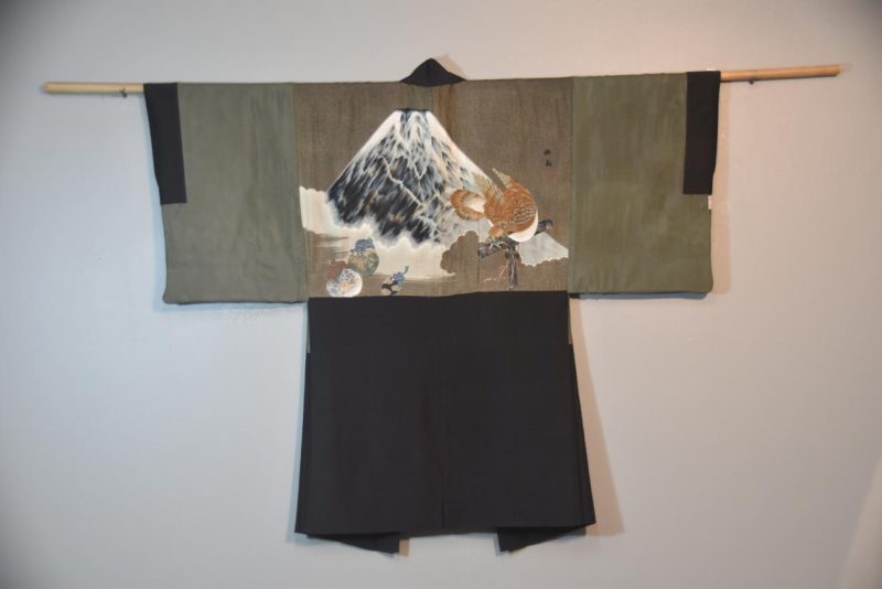 Vintage Japanese Silk Mans Haori (Kimono Jacket) - Image 6