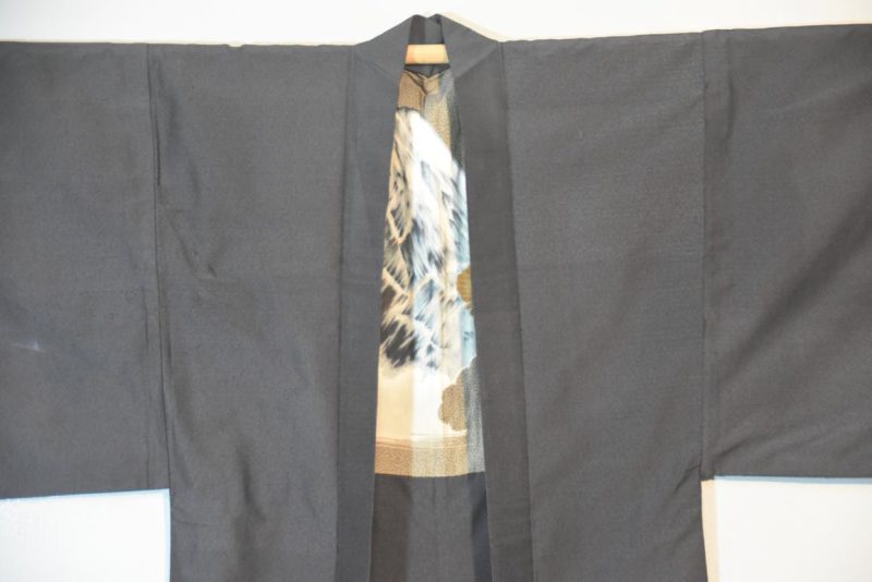 Vintage Japanese Silk Mans Haori (Kimono Jacket) - Image 4