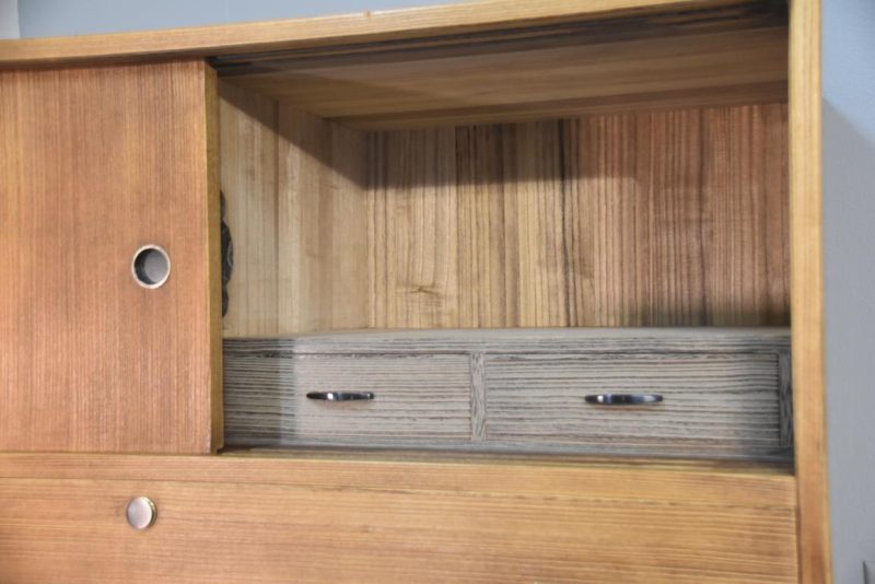 Japanese Vintage Kamo Wedding Chest (2 Sections) Width:1060mm - Image 8