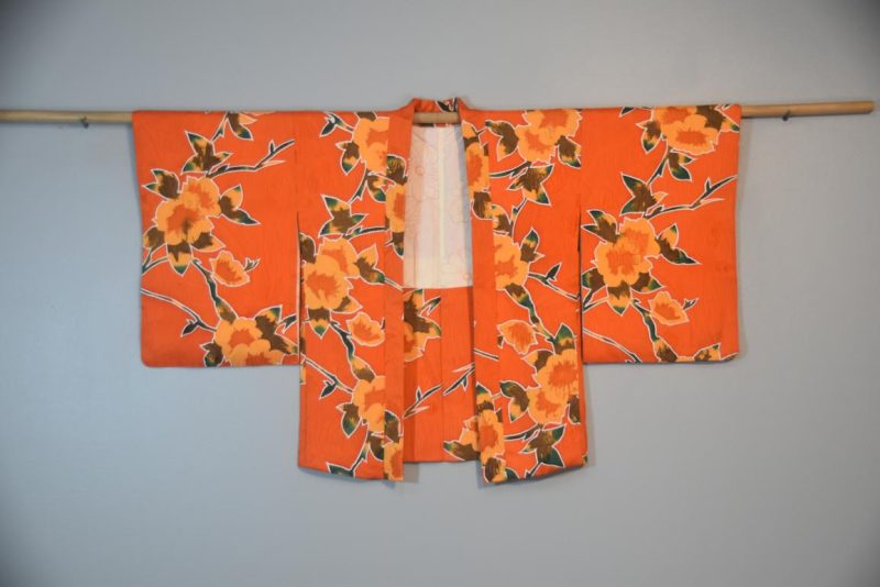 Orange is the New Black Vintage Silk Haori Jacket