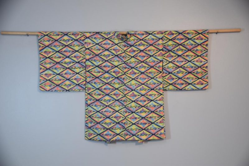 Vibrant Vintage Silk Haori Jacket