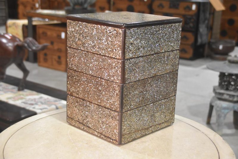 Antique Japanese Lacquer Jubako Stacking Box Height:310mm - Image 5