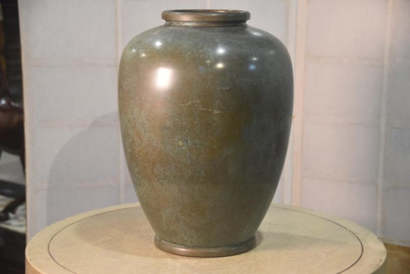 Bronze Peacock Vase Height:395mm - Image 5