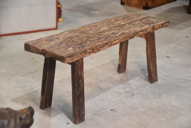 Rustic Wooden Bench Width:1150mm - Image 7