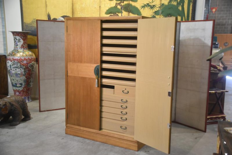 Japanese Vintage Art Storage Chest (Obi Chest)Width:1210mm - Image 6