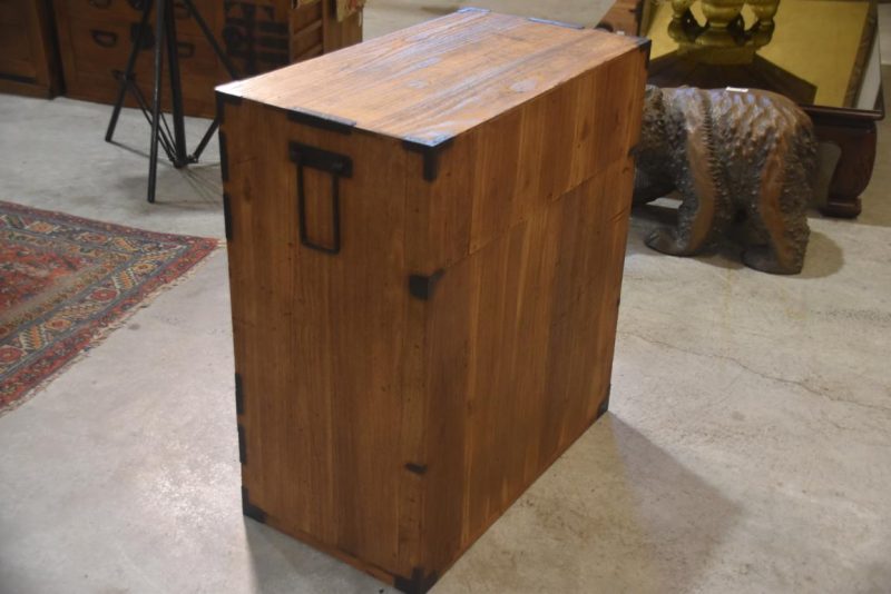 Meiji Period Tokyo Region Merchant Chest Width:740mm - Image 7