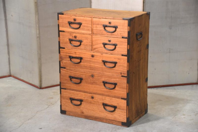 Hikidashi Antique Chest of Drawers Width:660mm