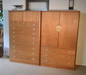 Pair of Vintage Wedding Chests Width:2210mm