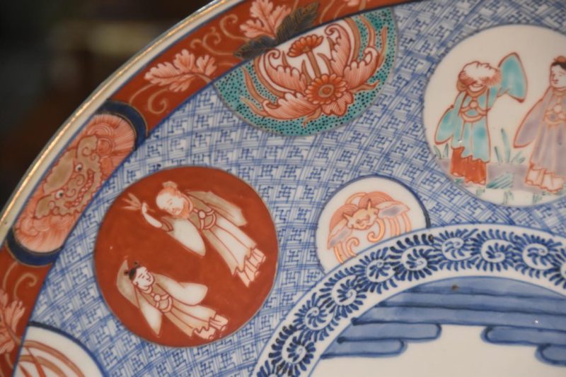 Japanese Imari Ware Porcelain Plate Width:460mm - Image 2