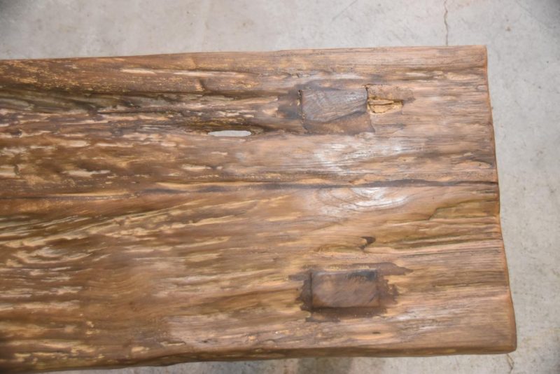 Rustic Wooden Bench Width:1150mm - Image 5